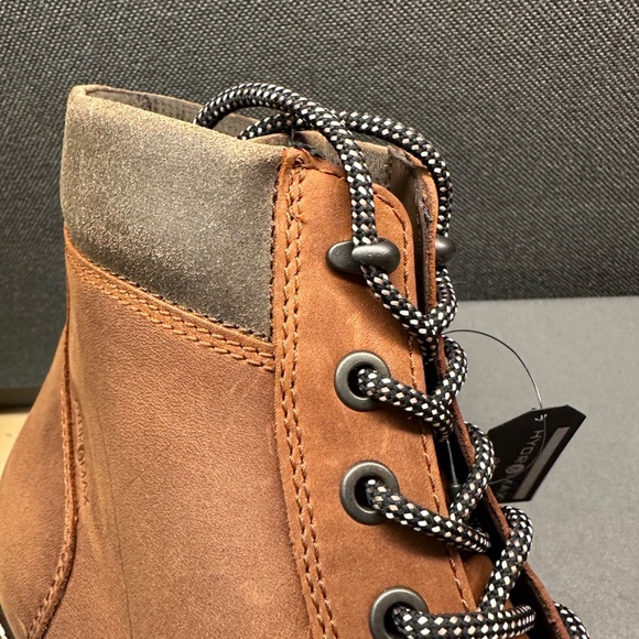 NIB! ECCO Men's Jamestown High-Cut Cognac Cocoa Brown Boot Size EU43/US9-9.5 - Picture 10 of 15